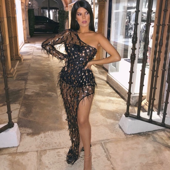 Dresses & Skirts - Sequin feather dress